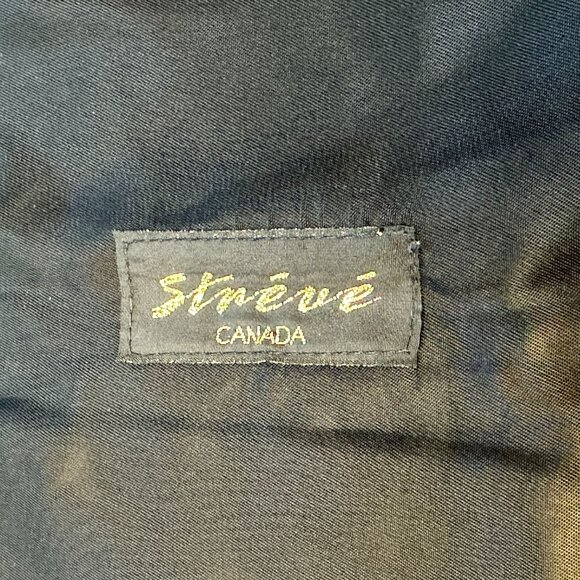 Brown Suede Fringed Scarf With Leaf Embroidery By Strévé Canada - Picture 6 of 8